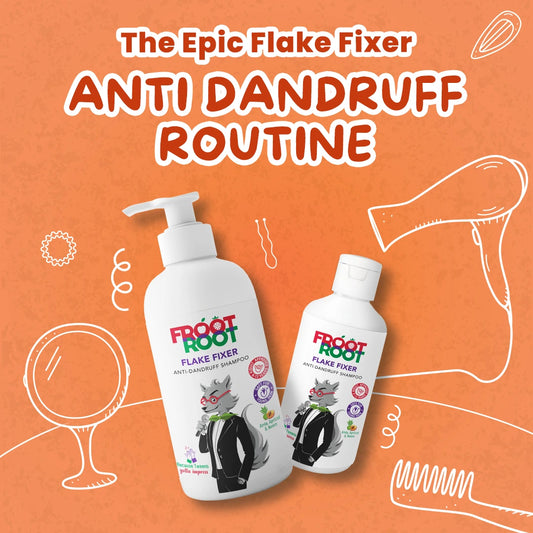 The Epic Flake Fixer Anti Dandruff Routine !