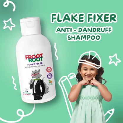 Flake Fixer Anti Dandruff Shampoo with Vitamins A & E, Amla, Apricot, Neem, Bhringaraj, Methi
