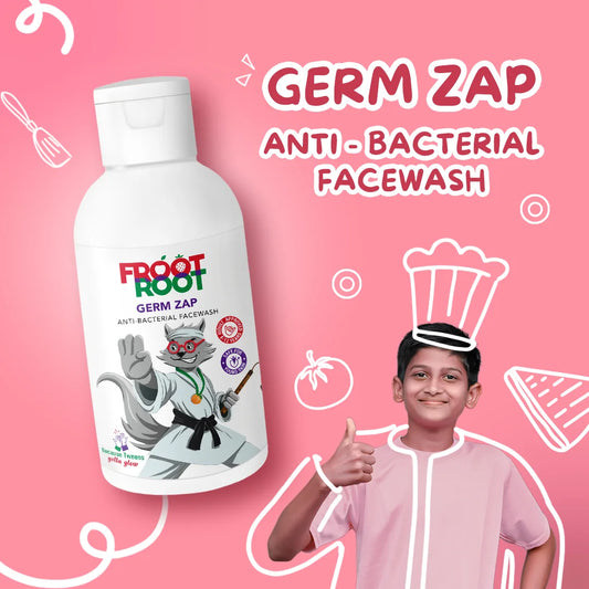 Germ Zap Anti-Bacterial Face Wash with Vitamin C, Neem, Orange, Karanja, Strawberries