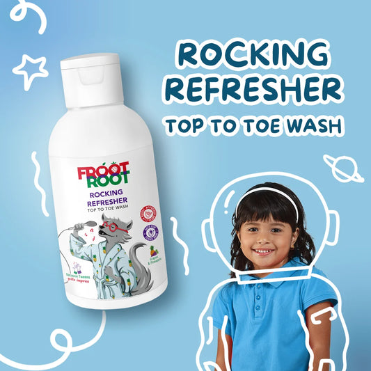 Rocking Refresher Top To Toe 2-in-1 Wash with Vitamin C, Grapes, Pineapple, Tulsi, Aloevera, Neem, Turmeric, Jasmine