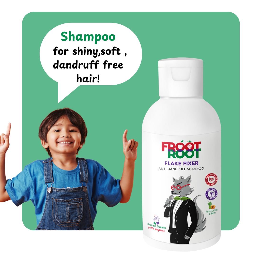 Flake Fixer Anti Dandruff Shampoo with Vitamins A & E, Amla, Apricot, Neem, Bhringaraj, Methi