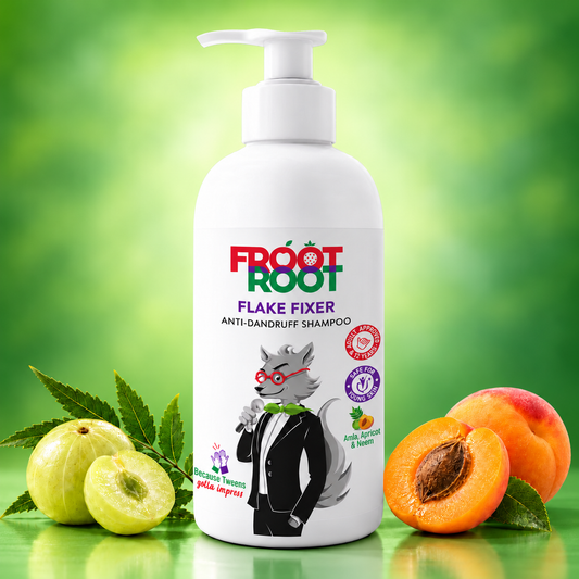 Flake Fixer anti-dandruff shampoo with amla, apricot and neem