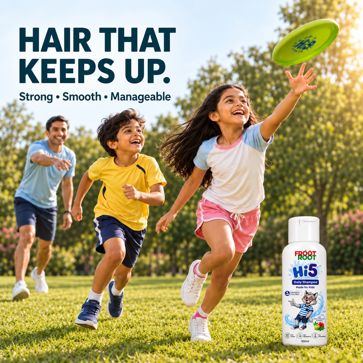 Froot Root Hi5 Daily Shampoo 100 ml without pump – family play