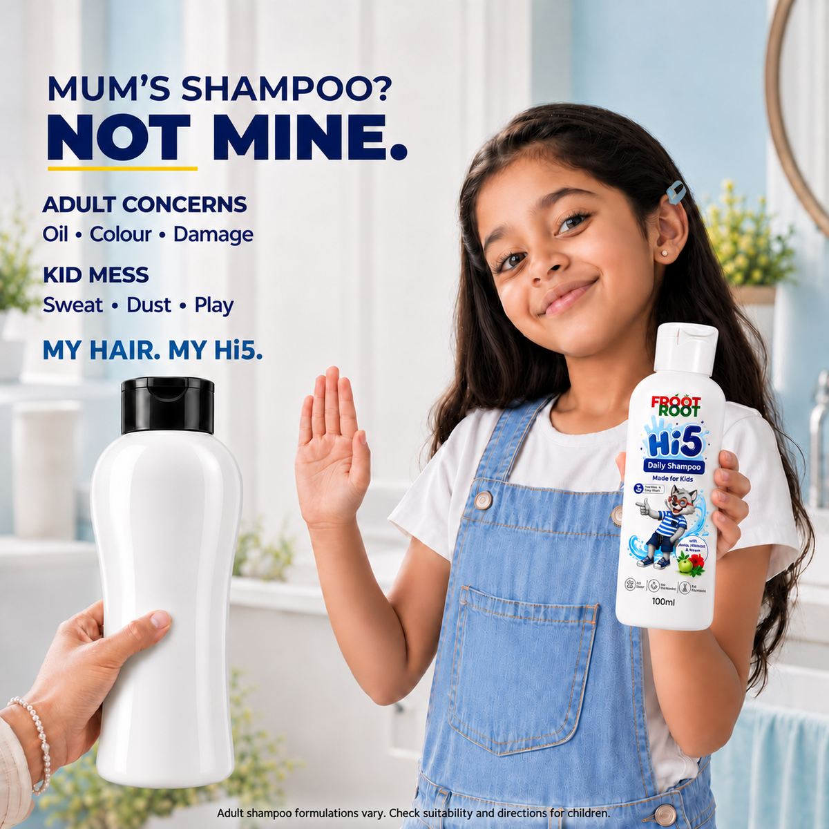 Froot Root Hi5 Daily Shampoo 100 ml without pump – mums
