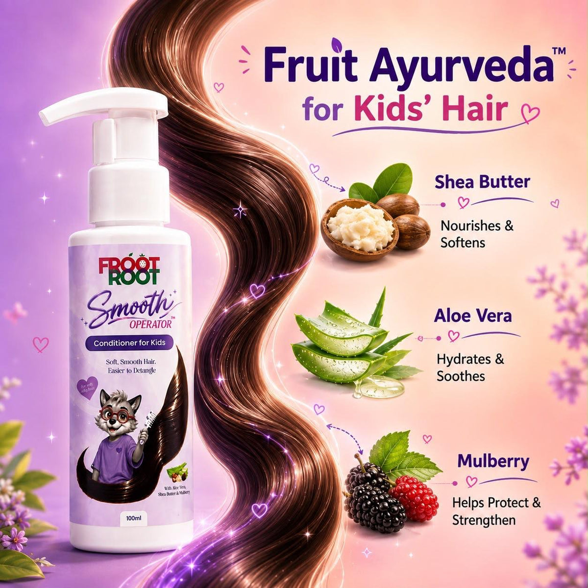 Froot Root Smooth Operator Kids Hair Conditioner 100 ml